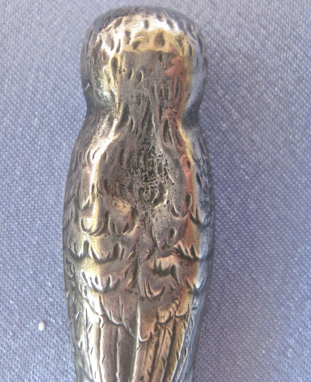 Sterling ARTS & CRAFTS Owl Pencil & Pocket Knife Set Leather Case Sterling ARTS & CRAFTS Owl Pencil & Pocket Knife Set Leather Case
