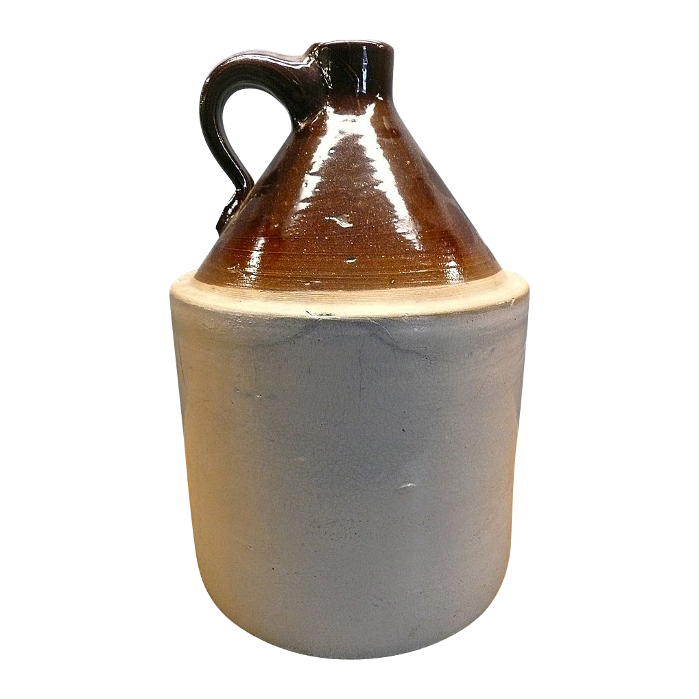 Vintage Stoneware Jug With Handle One Gallon from artgate on Ruby Lane