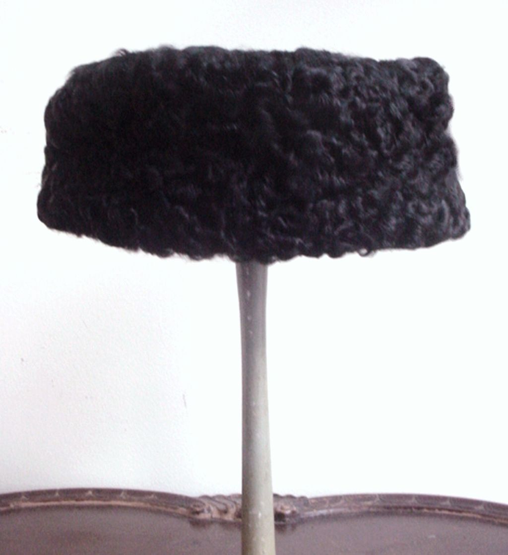 Vintage Pillbox Hat Persian Lamb Vintage Pillbox Hat Persian Lamb