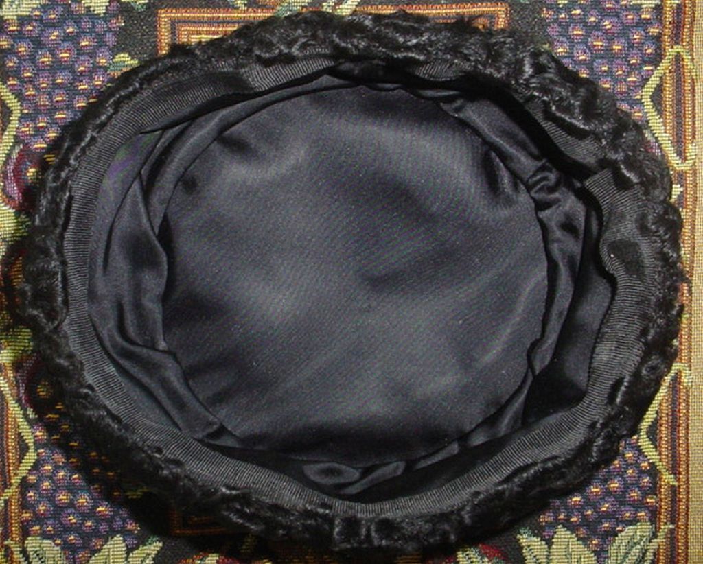 Vintage Pillbox Hat Persian Lamb Vintage Pillbox Hat Persian Lamb