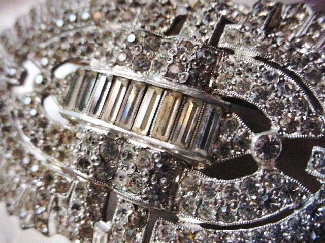 Huge Art Deco Rhinestone Brooch Huge Art Deco Rhinestone Brooch