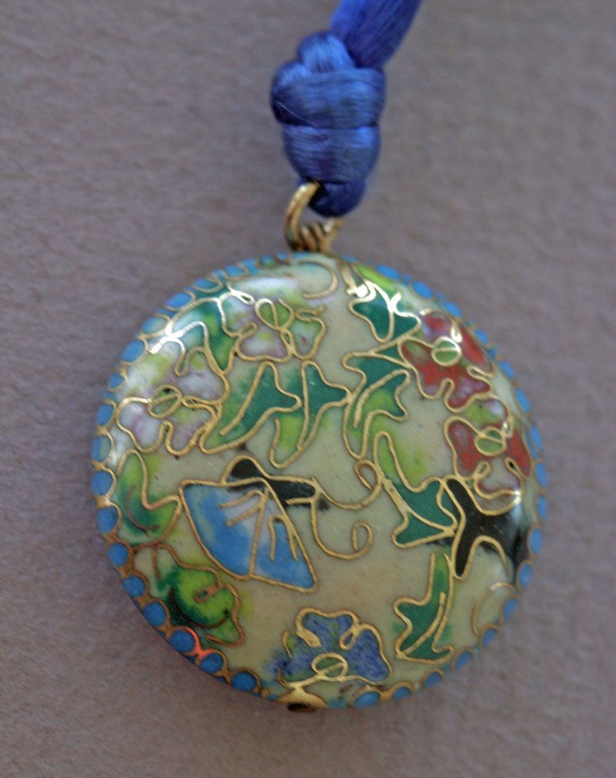 Cloisonne enamel Pendant Necklace Cloisonne enamel Pendant Necklace