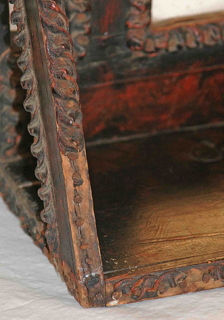 Rare and Unique Antique Folk Art Mirror with Shelf Rare and Unique Antique Folk Art Mirror with Shelf