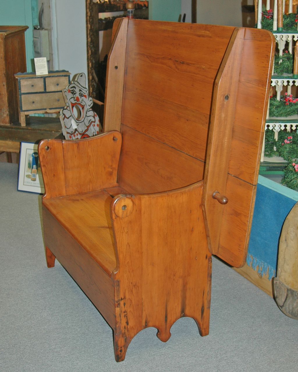 Early Pine Hutch Table Early Pine Hutch Table