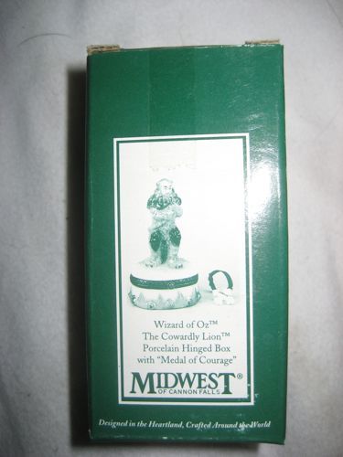 Wizard Of Oz Cowardly Lion Porcelain Hinge Box Wizard Of Oz Cowardly Lion Porcelain Hinge Box