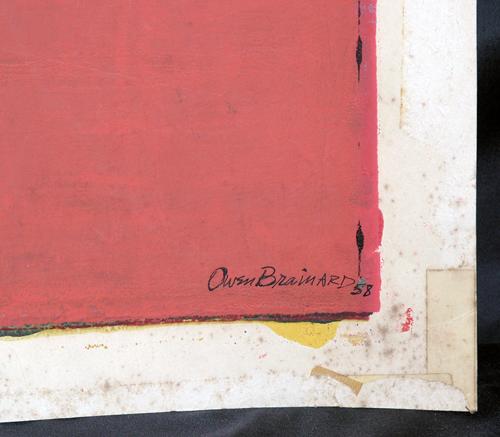 Fine Original Modern Eames Era Serigraph, "Still Life" by Listed NY/MI Artist Owen Brainard Fine Original Modern Eames Era Serigraph, "Still Life" by Listed NY/MI Artist Owen Brainard