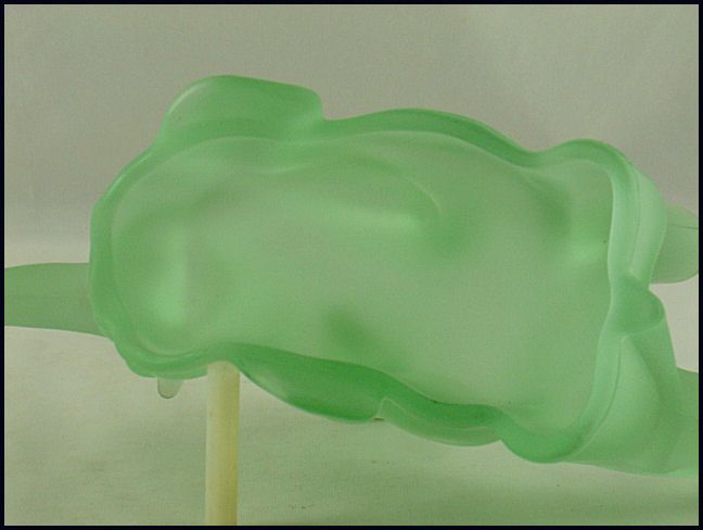 Tiara Glass Green Satin Elephant Powder Jar by Indiana Glass Tiara Glass Green Satin Elephant Powder Jar by Indiana Glass