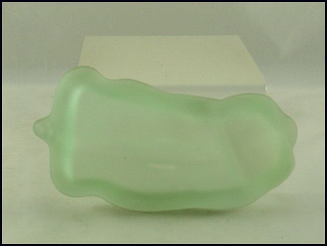 Tiara Glass Green Satin Elephant Powder Jar by Indiana Glass Tiara Glass Green Satin Elephant Powder Jar by Indiana Glass