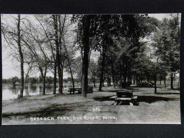 RPPC of Babcock Park in Elk River Minnesota Circa 1949 RPPC of Babcock Park in Elk River Minnesota Circa 1949
