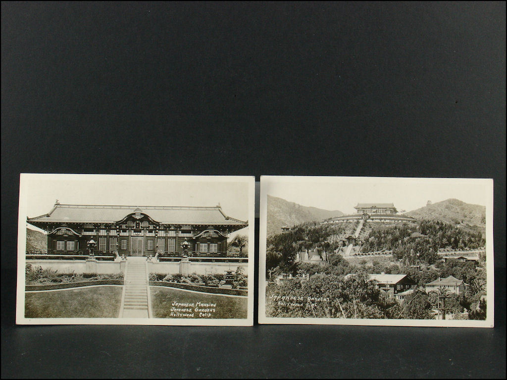 Real Photo Postcards of Japanese Gardens, Hollywood, California Real Photo Postcards of Japanese Gardens, Hollywood, California