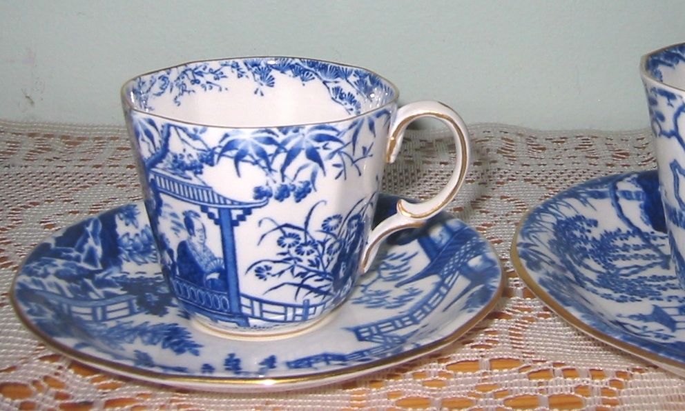 Royal Crown Derby - Blue Mikado - Demitasse Set ca1926 Royal Crown Derby - Blue Mikado - Demitasse Set ca1926