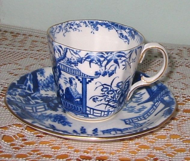 Royal Crown Derby - Blue Mikado - Demitasse Set ca1926 Royal Crown Derby - Blue Mikado - Demitasse Set ca1926
