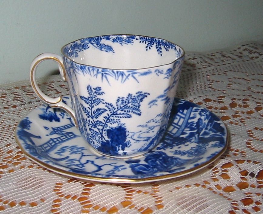 Royal Crown Derby - Blue Mikado - Demitasse Set ca1926 Royal Crown Derby - Blue Mikado - Demitasse Set ca1926