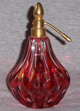 Vintage Cranberry Glass Perfume Atomizer Vintage Cranberry Glass Perfume Atomizer