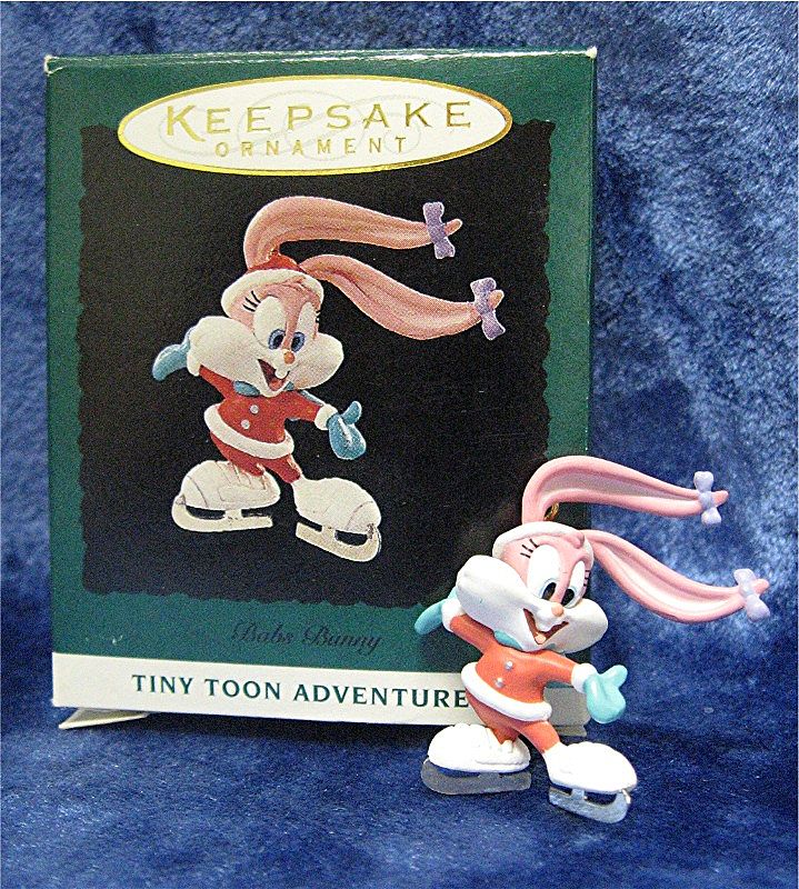BABS BUNNY, a Tiny Toons Miniature Hallmark Ornament -1994 BABS BUNNY, a Tiny Toons Miniature Hallmark Ornament -1994