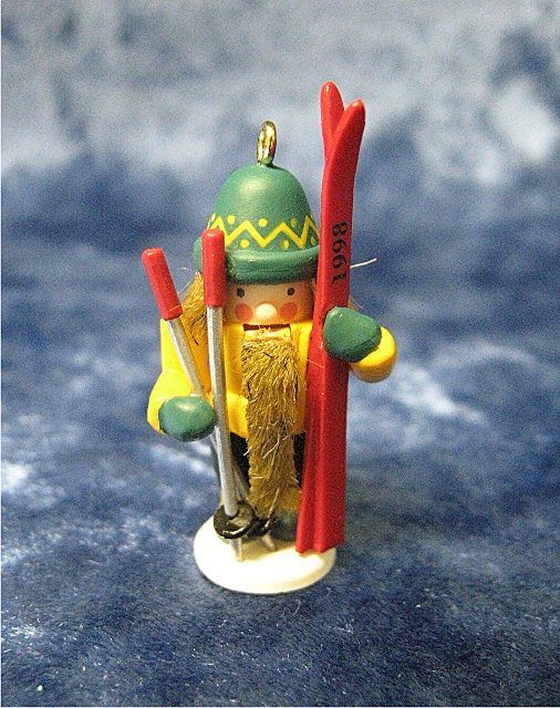 SKIER Nutcracker, a Miniature Hallmark Ornament - 1998 SKIER Nutcracker, a Miniature Hallmark Ornament - 1998