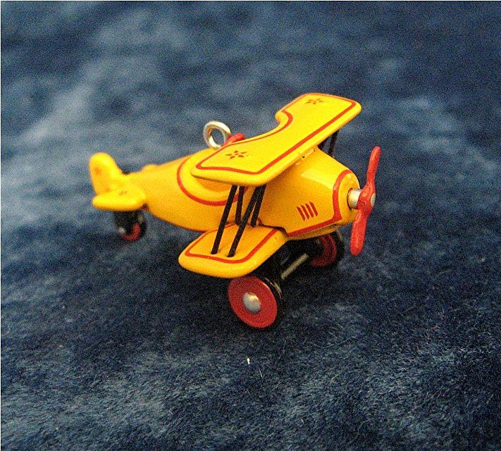 1930 CUSTOM BIPLANE, a Miniature Hallmark Ornament - 2002 1930 CUSTOM BIPLANE, a Miniature Hallmark Ornament - 2002