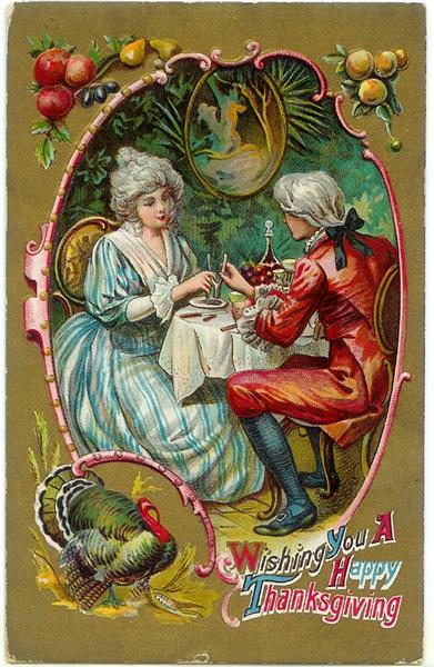 Wishbone Thanksgiving Postcard ~ "Wishing You a Happy Thanksgiving" Wishbone Thanksgiving Postcard ~ "Wishing You a Happy Thanksgiving"