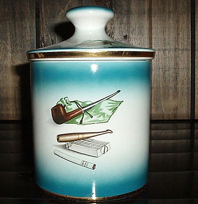 Buy ceramic cigar pipe - Neat Old Italian Ceramic Tobacco Jar