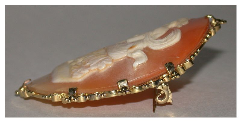 Antique Huge Mythological Hand-Carved Shell Cameo, "Euterpe with Angel" Antique Huge Mythological Hand-Carved Shell Cameo, "Euterpe with Angel"
