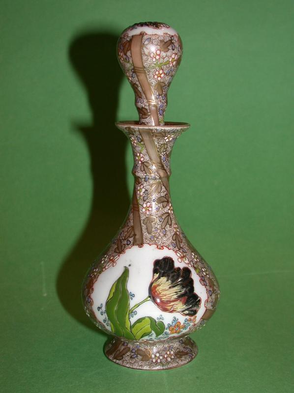 Very Rare Vilmons Porcelain Flacon c. 1890 Very Rare Vilmons Porcelain Flacon c. 1890