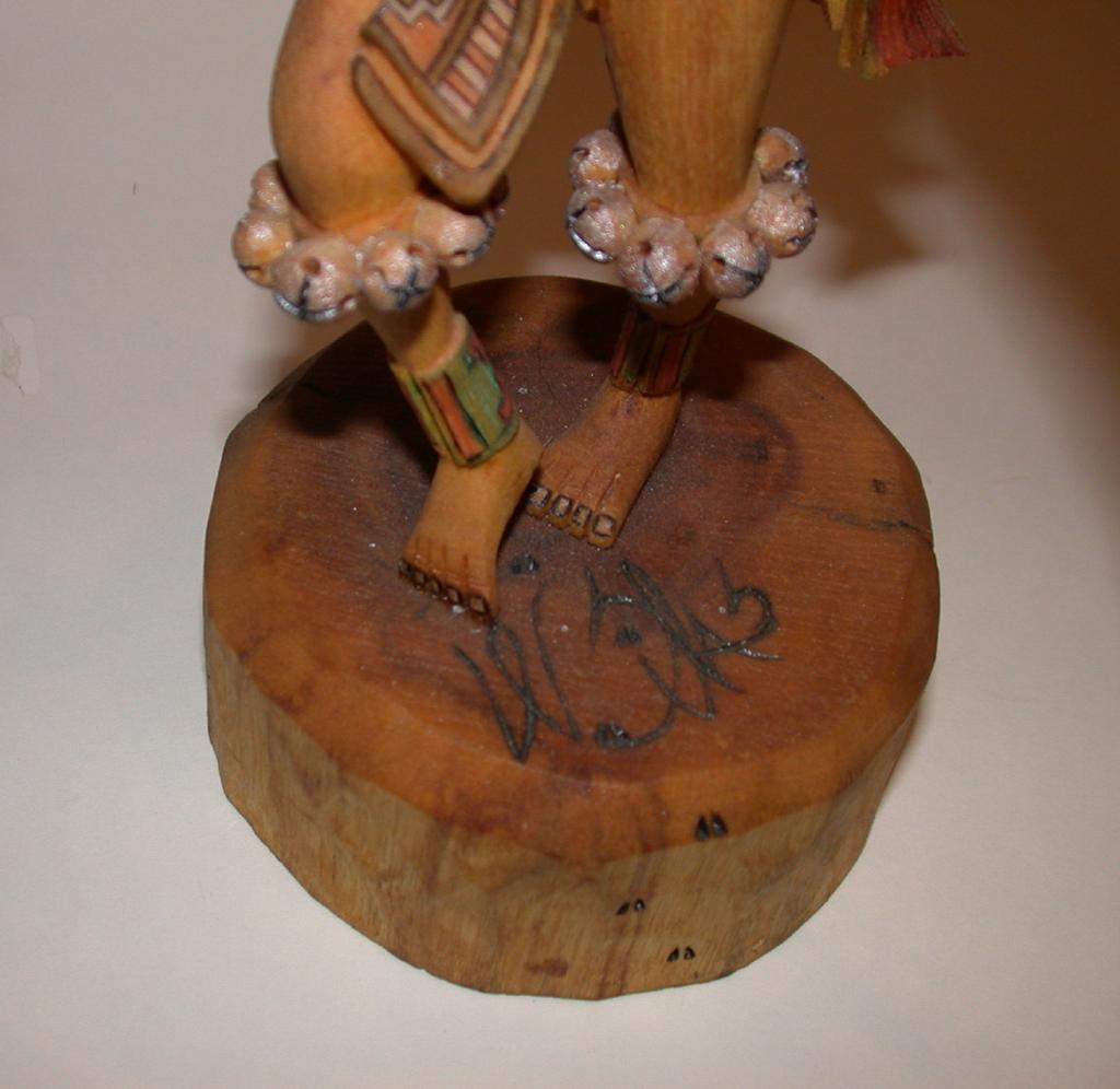 Incredible Hand-Carved Hand-Painted Eagle Dancer, Signed, with a Wing Span of over a Foot across! Incredible Hand-Carved Hand-Painted Eagle Dancer, Signed, with a Wing Span of over a Foot across!