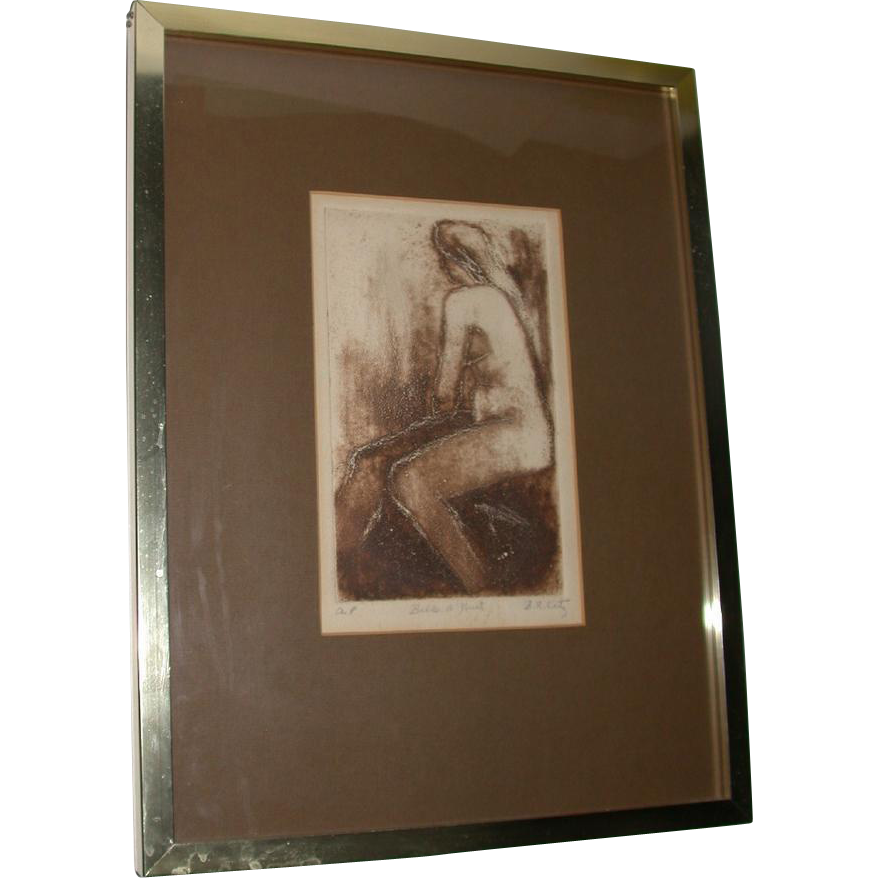 "Belle d' Nuit" Artists Proof, Signed B. R. Katz "Belle d' Nuit" Artists Proof, Signed B. R. Katz