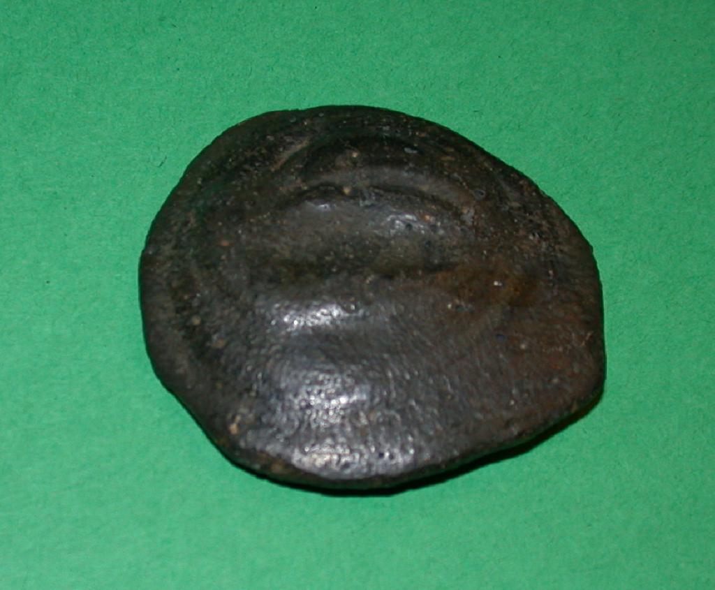 Small Ancient Pottery Plaque With Molded Dragonfly Small Ancient Pottery Plaque With Molded Dragonfly