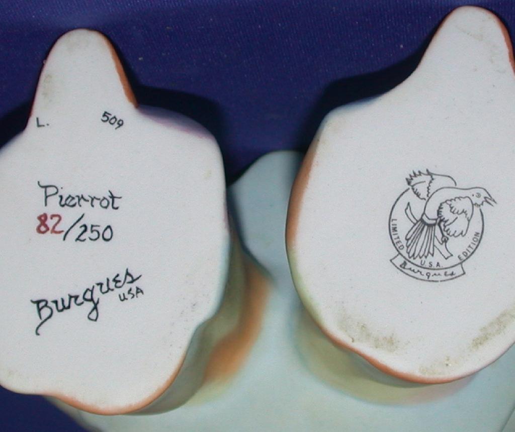 Burgues - Limited Edition Clown - "Pierrot" - Signed and Numbered Burgues - Limited Edition Clown - "Pierrot" - Signed and Numbered