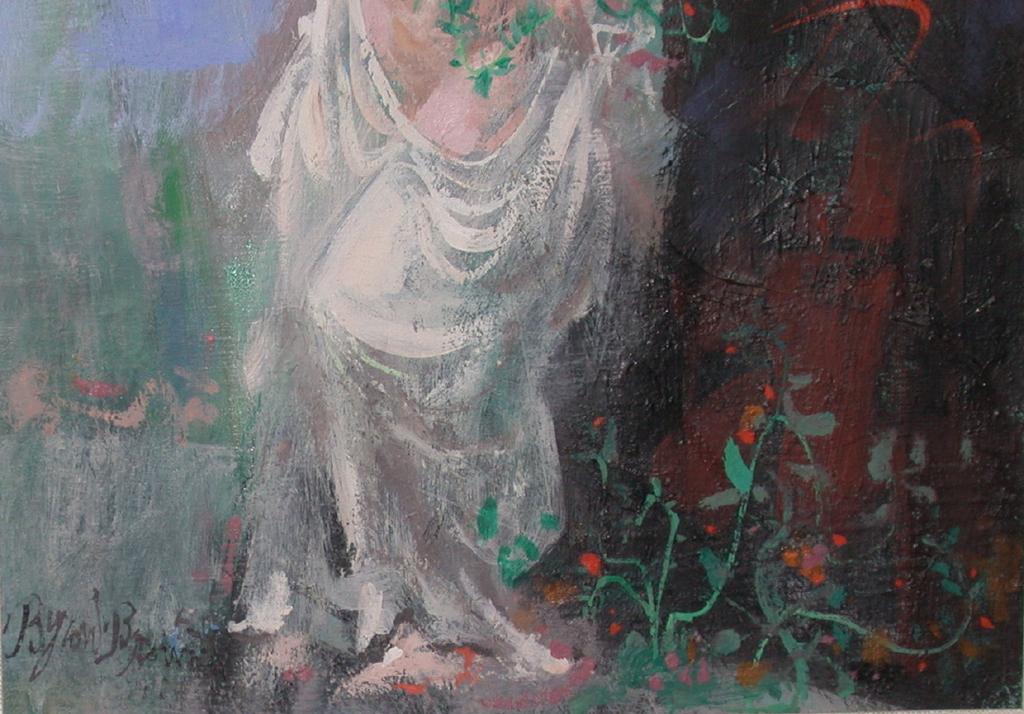 Byron Browne (1907-1961) - Well-listed Artist - Original Oil On Canvas - "Muse" Byron Browne (1907-1961) - Well-listed Artist - Original Oil On Canvas - "Muse"