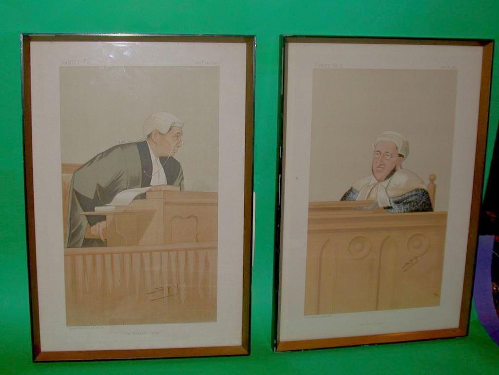 SIX Antique Vanity Fair Legal Prints By "Spy" (Leslie Ward) c 1890s SIX Antique Vanity Fair Legal Prints By "Spy" (Leslie Ward) c 1890s