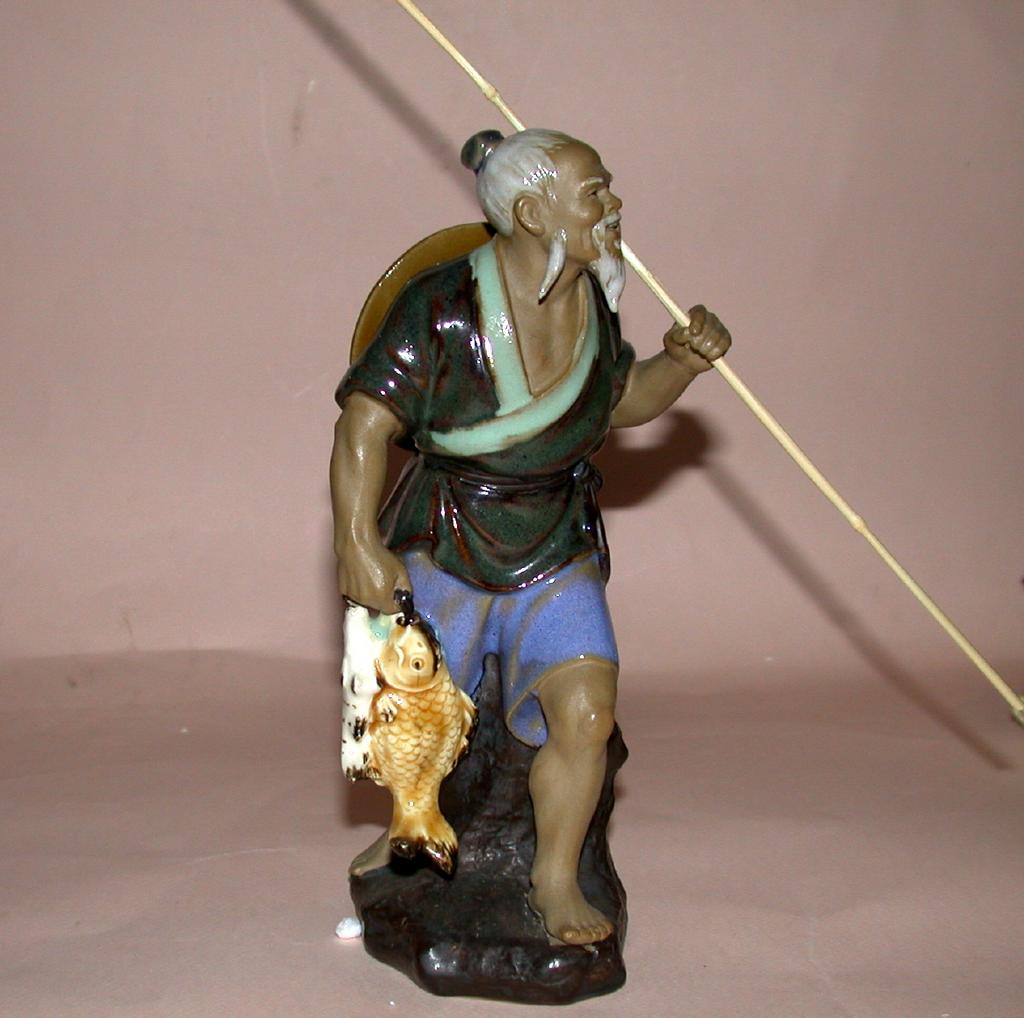 Chinese Mudman - Fisherman With Spear Chinese Mudman - Fisherman With Spear