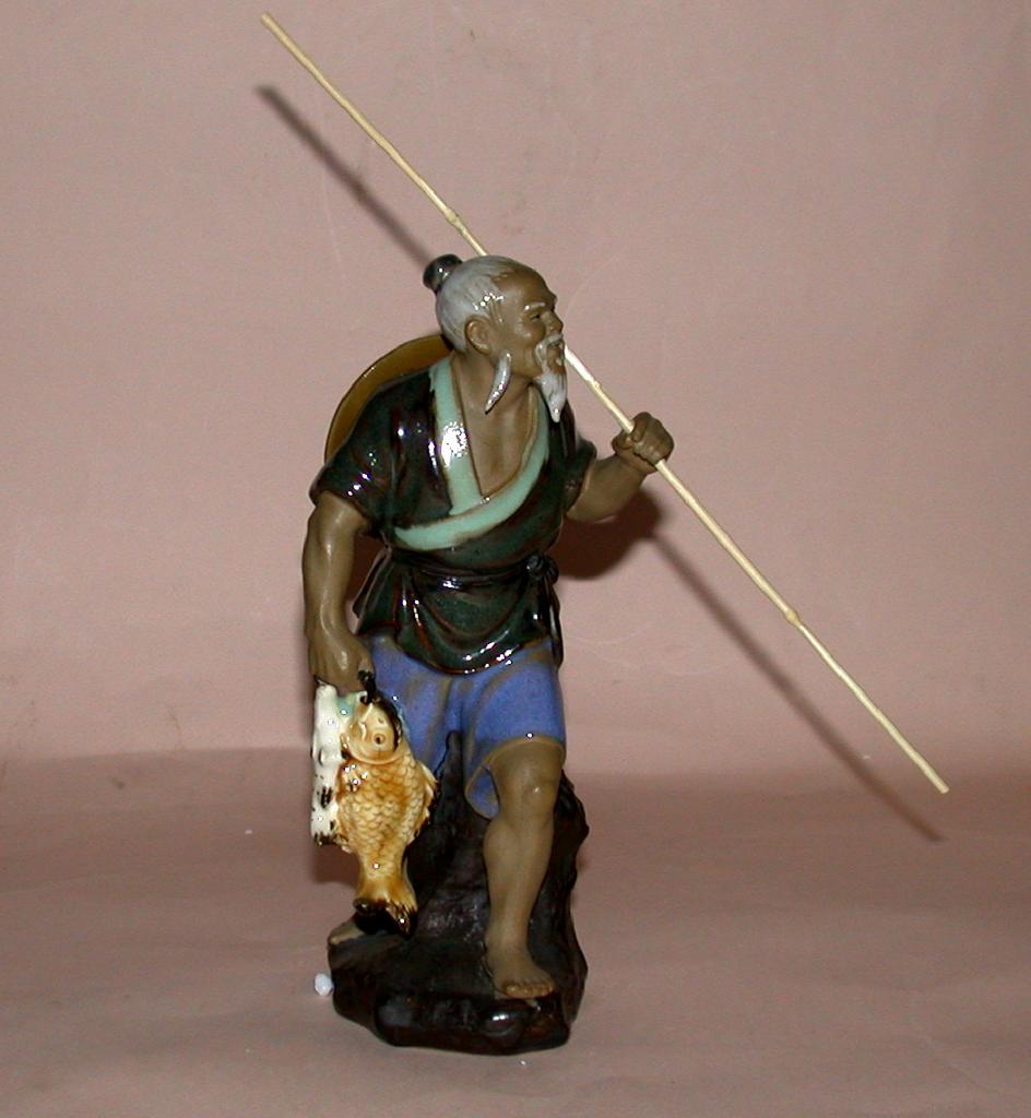 Chinese Mudman - Fisherman With Spear Chinese Mudman - Fisherman With Spear