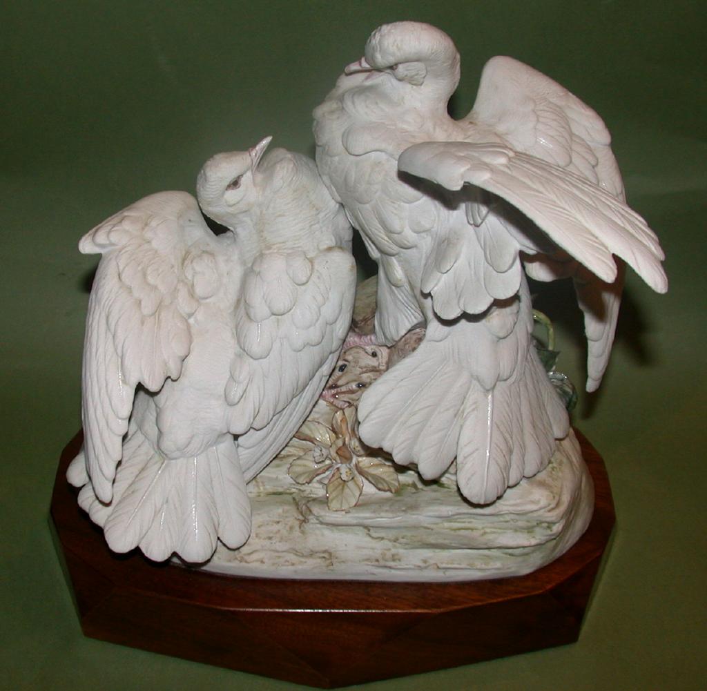 Cybis - "Turtle Doves, Doves Of Peace" - Sold Out Limited Edition, c 1957 Cybis - "Turtle Doves, Doves Of Peace" - Sold Out Limited Edition, c 1957