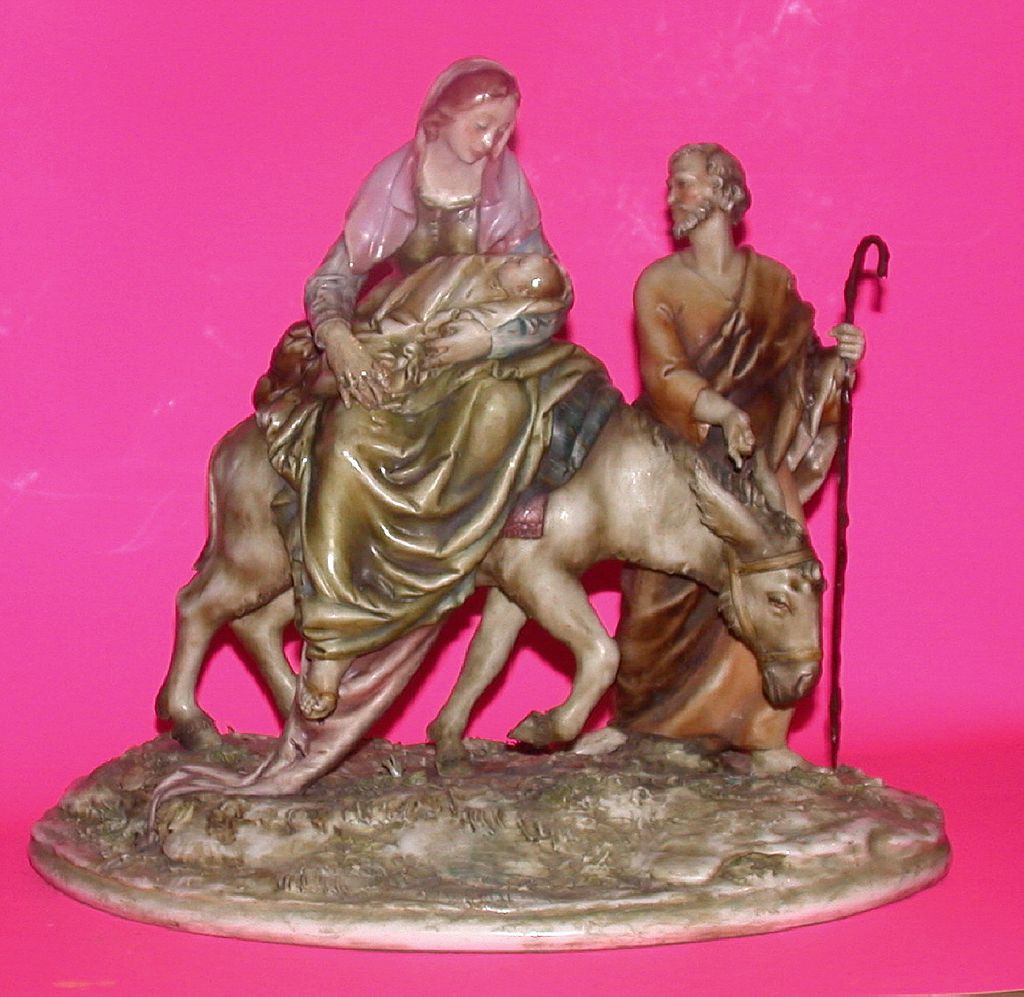 Borsato - "Flight Into Egypt" - Wonderful Multi-Figural Sculpture Borsato - "Flight Into Egypt" - Wonderful Multi-Figural Sculpture