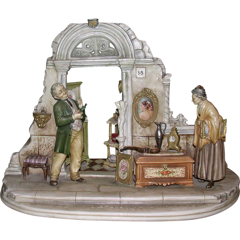 Borsato - "Hawking The Heirlooms" - A Fantastic Multi-Figural Sculpture Borsato - "Hawking The Heirlooms" - A Fantastic Multi-Figural Sculpture