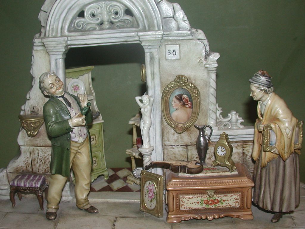 Borsato - "Hawking The Heirlooms" - A Fantastic Multi-Figural Sculpture Borsato - "Hawking The Heirlooms" - A Fantastic Multi-Figural Sculpture
