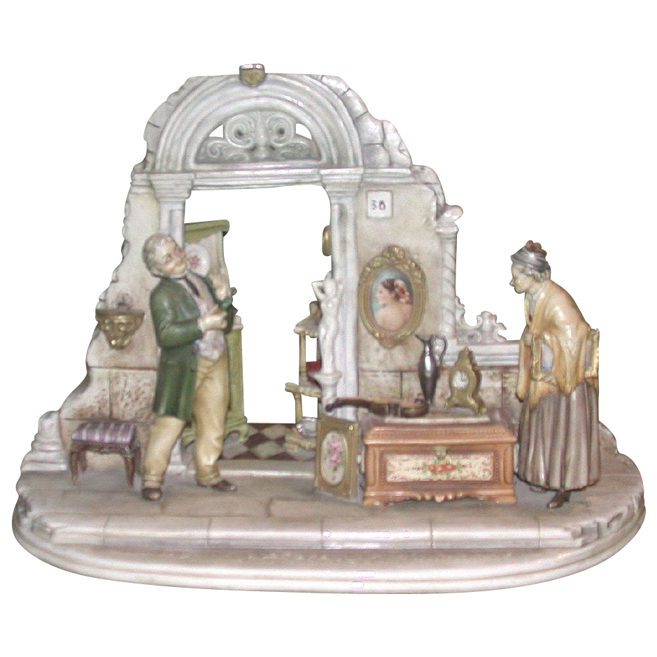 Borsato - "Hawking The Heirlooms" - A Fantastic Multi-Figural Sculpture Borsato - "Hawking The Heirlooms" - A Fantastic Multi-Figural Sculpture