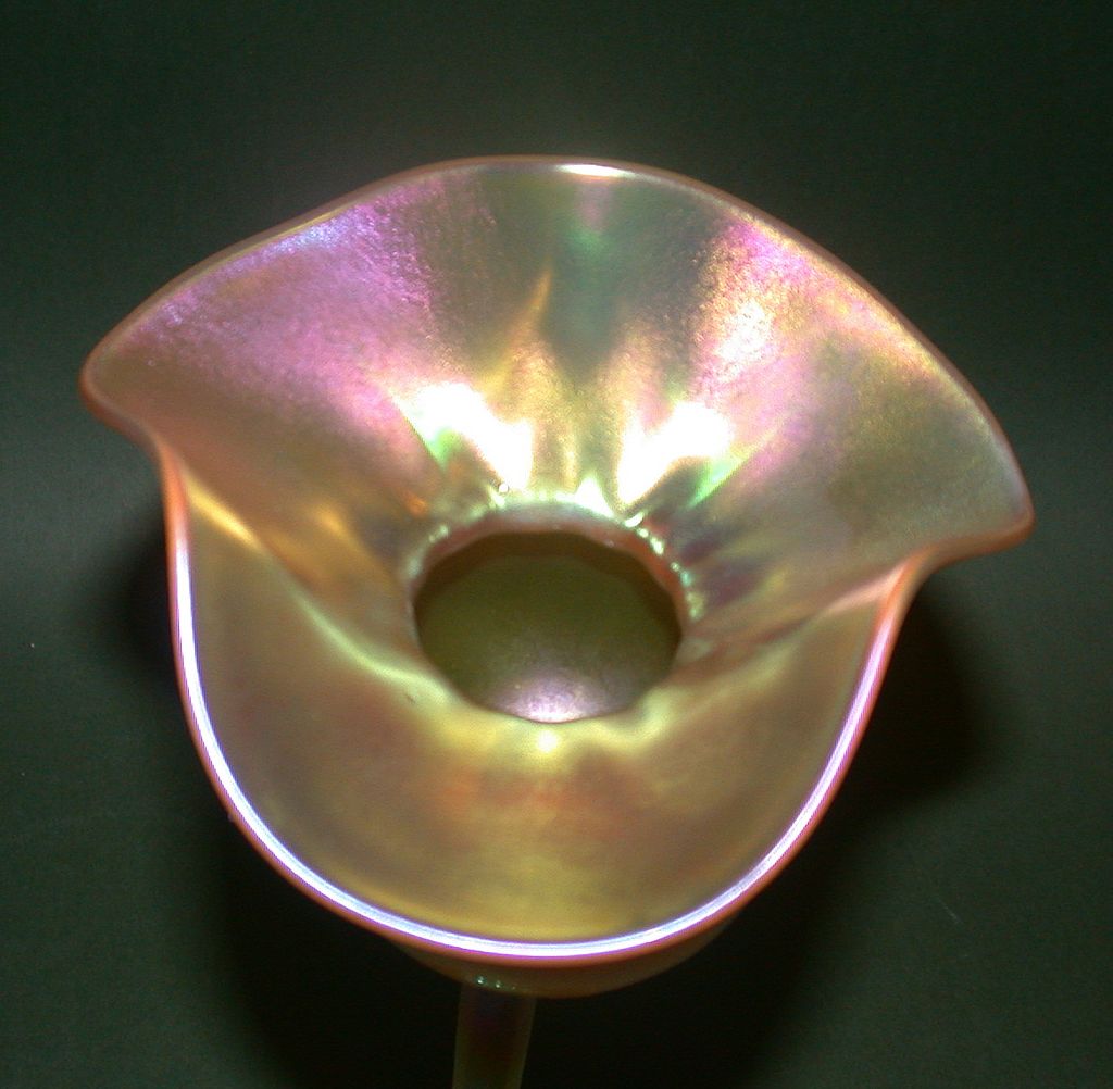 James Lundberg - Extremely Rare Tall Floriform Vase, Signed and Dated- Magnificent! James Lundberg - Extremely Rare Tall Floriform Vase, Signed and Dated- Magnificent!