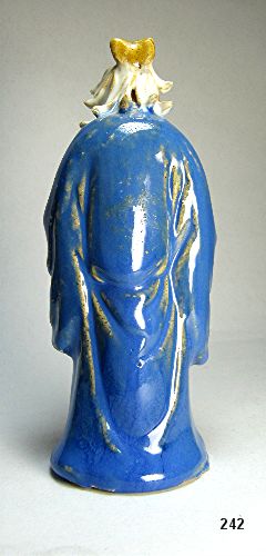 RARE Chinese Mudman Sage With Teapot and Cup, Circa 1920 RARE Chinese Mudman Sage With Teapot and Cup, Circa 1920