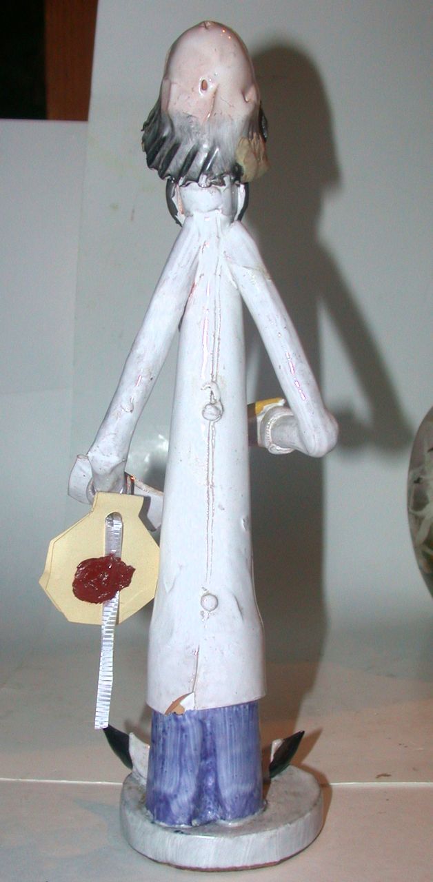 Doctor Porcelain Figure From Italy, Signed, With Original Tag from