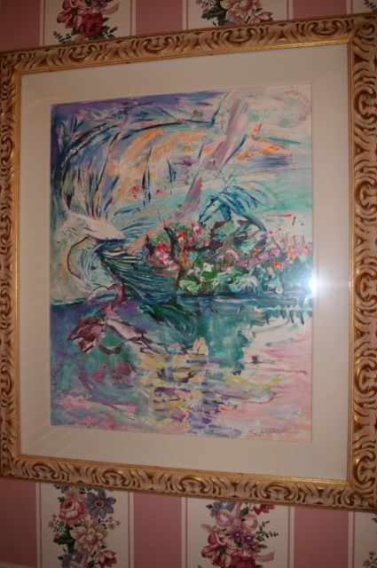 Watercolor - Mildred "Boots" Schoonover - "Island Centerfold" Watercolor - Mildred "Boots" Schoonover - "Island Centerfold"