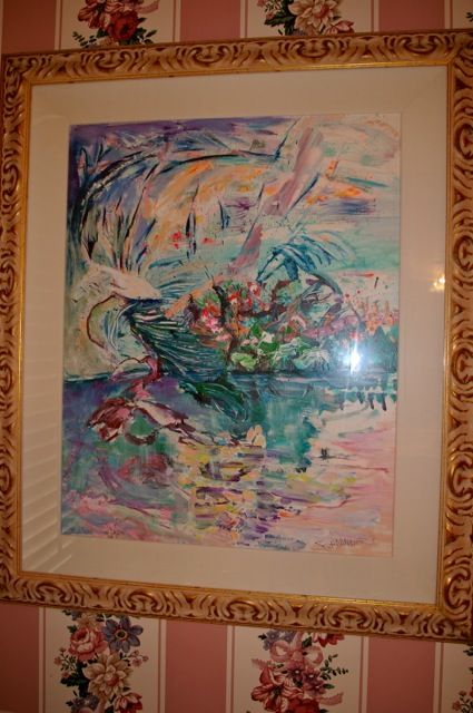 Watercolor - Mildred "Boots" Schoonover - "Island Centerfold" Watercolor - Mildred "Boots" Schoonover - "Island Centerfold"