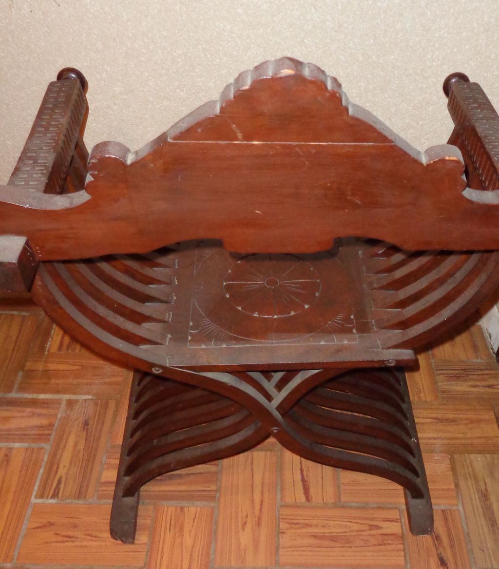 Historic Revival Savonarola Chair, Circa 1900 Historic Revival Savonarola Chair, Circa 1900