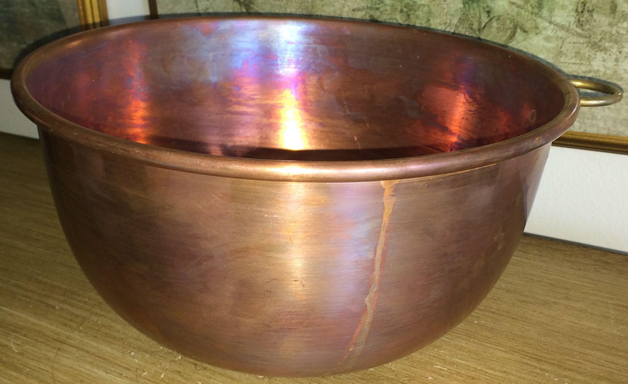 Vintage Solid Copper Mixing Bowl from basinger on Ruby Lane