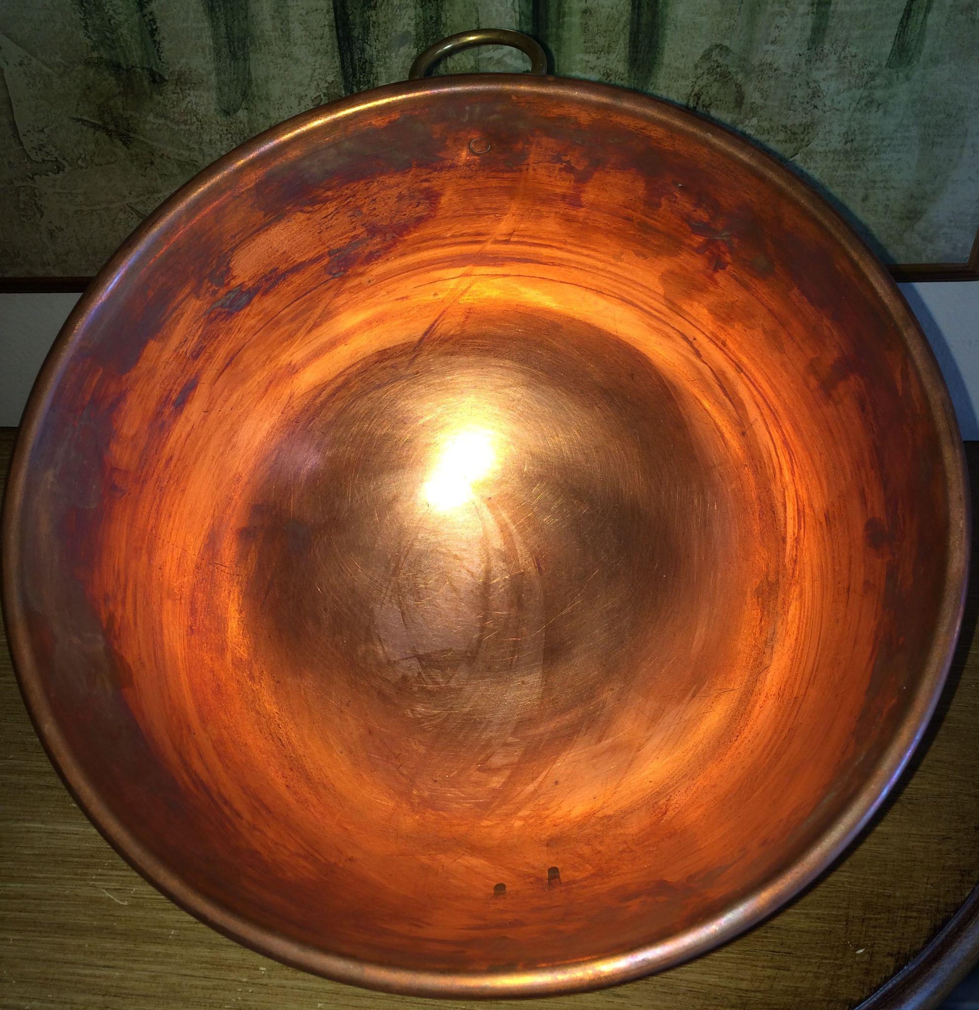 Vintage Solid Copper Mixing Bowl from basinger on Ruby Lane