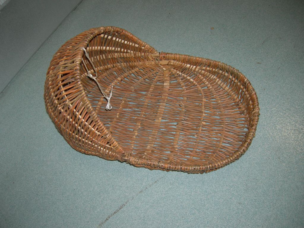 wicker doll bed