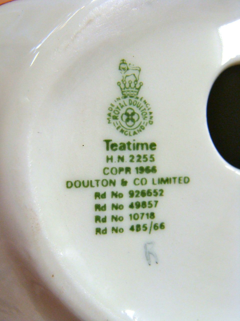 Royal Doulton Teatime Figurine Holding A Teapot Royal Doulton Teatime Figurine Holding A Teapot
