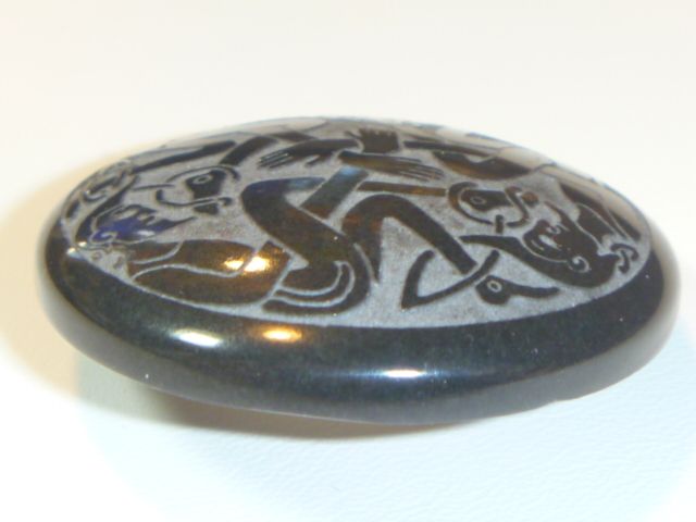 Vintage Slate Celtic Brooch Vintage Slate Celtic Brooch