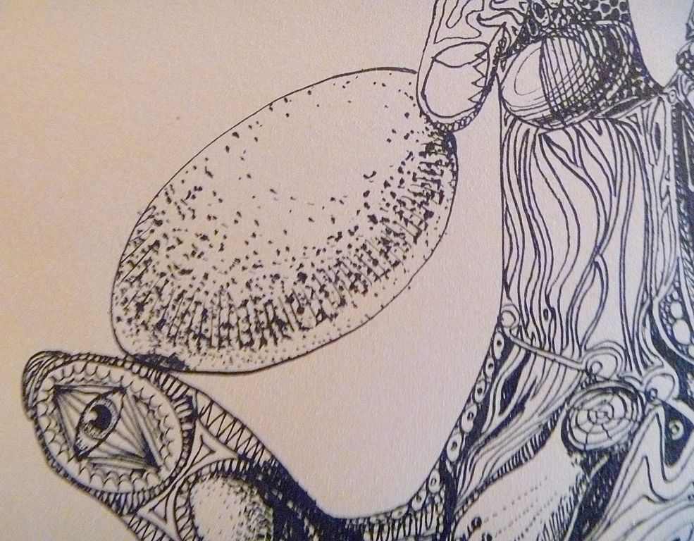 Pen & Ink Drawing By Gerard Titus-Carmel Pen & Ink Drawing By Gerard Titus-Carmel